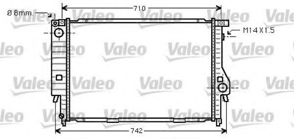 VALEO 732468 Radiator, engine cooling
